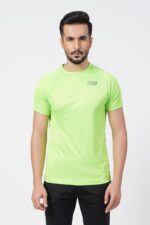 Micro Mesh Men's Green T-Shirt - f