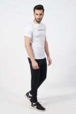 Micro Mesh Men's White T-Shirt