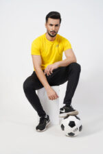 Micro Mesh Men's Yellow T-Shirt