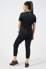 Vital Micro Mesh Black T-Shirt Women