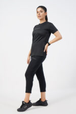 Vital Micro Mesh Black T-Shirt women