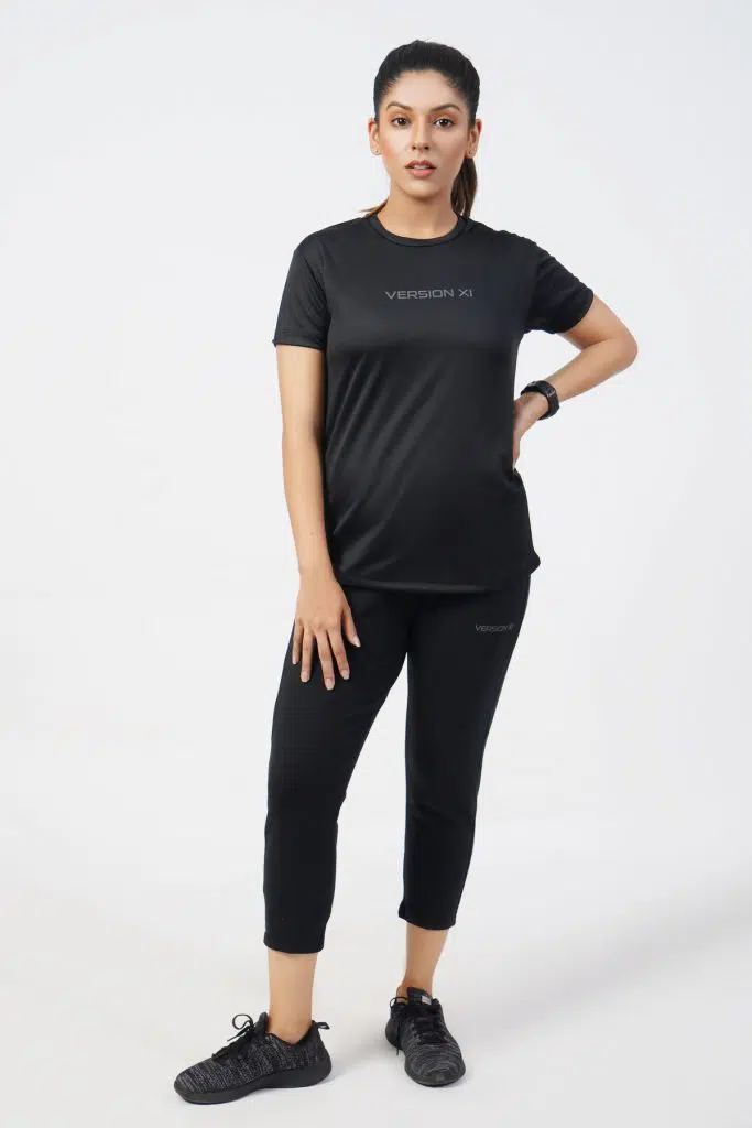 Vital Micro Mesh Black T-Shirt women